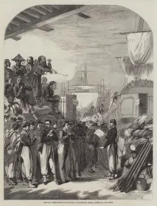 The War, Embarkation of Zouaves at Marseilles (engraving) The War, Embarkation of Zouaves at Marseilles (engraving)