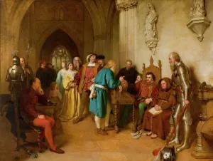 The Warning before Flodden, 1874 (oil on canvas) The Warning before Flodden, 1874 (oil on canvas)