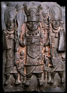 Warrior and attendants (bronze) (see also 412916) Warrior and attendants (bronze) (see also 412916)