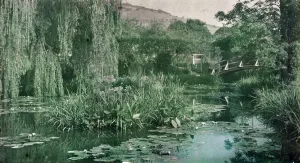 Waterlily Pond and Japanese Bridge in Monet's Garden at Giverny, early 1920s (photo) Waterlily Pond and Japanese Bridge in Monet's Garden at Giverny, early 1920s (photo)