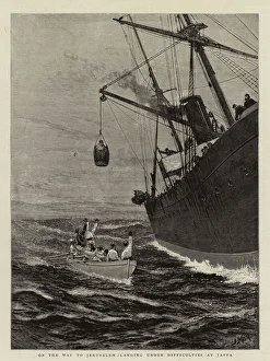 On the Way to Jerusalem, landing under difficulties at Jaffa (engraving) On the Way to Jerusalem, landing under difficulties at Jaffa (engraving)