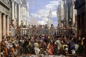 The Wedding of Cana (Miracle of the transformation of water into wine by Veronese, 1563 The Wedding of Cana (Miracle of the transformation of water into wine by Veronese, 1563