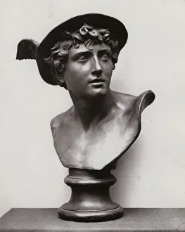 Wedgwood black basalt bust of Mercury designed by John Flaxman, 1782 (autotype) Wedgwood black basalt bust of Mercury designed by John Flaxman, 1782 (autotype)