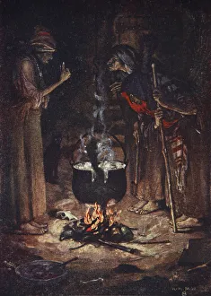 The Weird Sisters, Macbeth, Act IV Scene 1, illustration from Tales from Shakespeare by Charles and Mary Lamb The Weird Sisters, Macbeth, Act IV Scene 1, illustration from Tales from Shakespeare by Charles and Mary Lamb