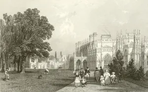 West Front of Eaton Hall, Cheshire (engraving) West Front of Eaton Hall, Cheshire (engraving)