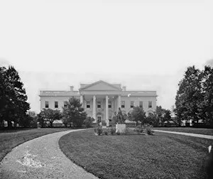 The White House, 1860s (b / w photo)