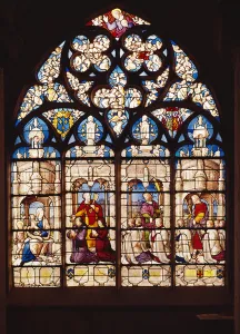 Window depicting the Virgin and Child with St. John the Baptist, St Window depicting the Virgin and Child with St. John the Baptist, St