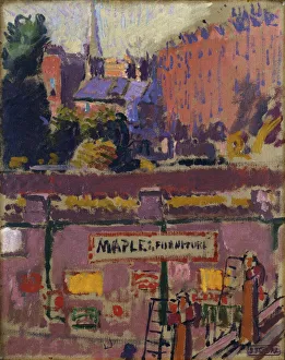 From a Window in Hampstead, 1911 (oil on canvas) From a Window in Hampstead, 1911 (oil on canvas)