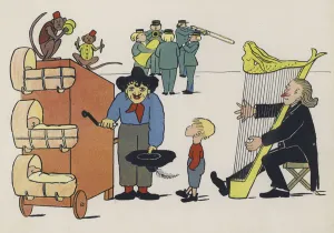 Wonderful England: Street music (colour litho) Wonderful England: Street music (colour litho)