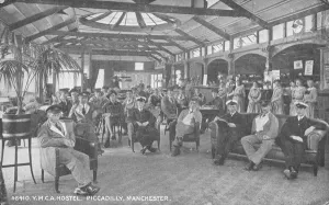 YMCA Hostel, Piccadilly, Manchester, c.1910 (b/w photo) YMCA Hostel, Piccadilly, Manchester, c.1910 (b/w photo)