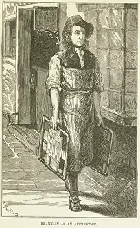 Benjamin Franklin Portrait Prints: Young Benjamin Franklin