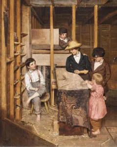 The Young Mechanic, 1848 (oil on canvas) The Young Mechanic, 1848 (oil on canvas)
