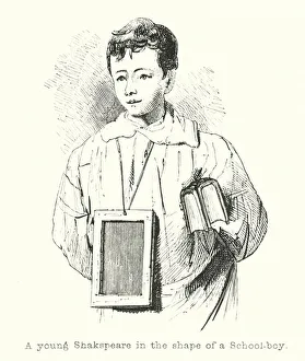 A young Shakspeare in the shape of a School-boy (engraving) A young Shakspeare in the shape of a School-boy (engraving)