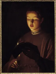 The young singer. Painting by Georges De La Tour (1593-1652), 17th century The young singer. Painting by Georges De La Tour (1593-1652), 17th century