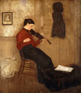 Young Woman with a Violin, 1897-98 (oil on canvas) Young Woman with a Violin, 1897-98 (oil on canvas)
