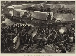 The Zulu War, the Laager Method of Defence (engraving) The Zulu War, the Laager Method of Defence (engraving)