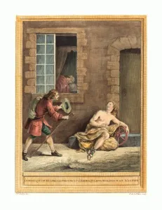 A.-J. de Fehrt after Jean-Baptiste Oudry (French, born 1723 ), L'homme qui court A.-J. de Fehrt after Jean-Baptiste Oudry (French, born 1723 ), L'homme qui court