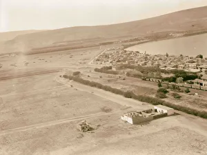 Air views Palestine Semakh Arab town south sea Air views Palestine Semakh Arab town south sea
