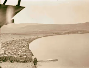 Air views Palestine Semakh looking west south coast Air views Palestine Semakh looking west south coast