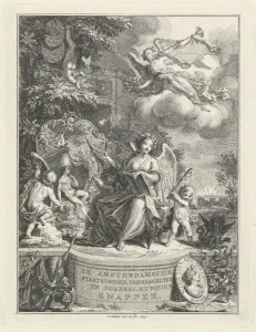 Allegory Writing Art Title page Amsterdam political Allegory Writing Art Title page Amsterdam political