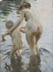Anders Zorn Une premiere painting nude 1888 Gouache Anders Zorn Une premiere painting nude 1888 Gouache