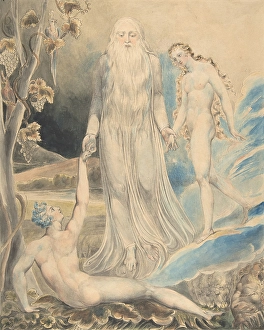Angel Divine Presence Bringing Eve Adam Creation Angel Divine Presence Bringing Eve Adam Creation