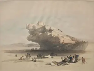 Ancient Middle Eastern Architecture Prints: Approach Petra Ancient Watch Tower Commanding