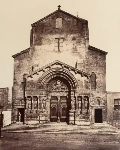 Arles St Trophime 1861 Albumen silver print glass negative Arles St Trophime 1861 Albumen silver print glass negative