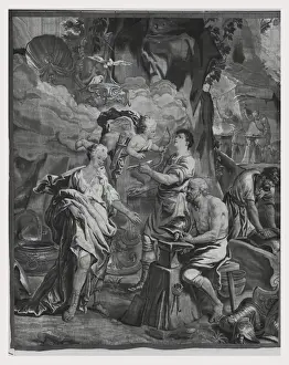 Arming Achilles Print, Ancient Greek Artwork Reproduction