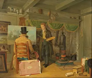 Artist At Work Prints: Artist Studio Painter painter studio Interior