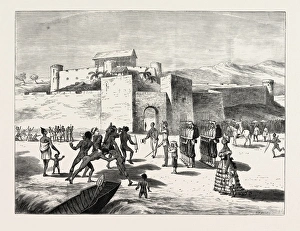 The Ashantee War, Arrival of the Governor at Cape Coast Castle: the Delighted Fantees The Ashantee War, Arrival of the Governor at Cape Coast Castle: the Delighted Fantees
