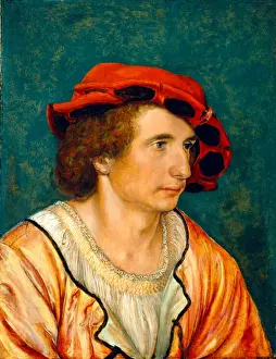 Hans Holbein The Younger Style Prints: Attributed to Hans Holbein the Younger, German (1497-1498-1543), Portrait of a Young Man