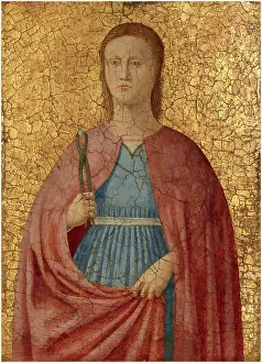Renaissance Art Collection Prints: Attributed to Piero della Francesca, Saint Apollonia, Italian, c. 1416-1417-1492, c