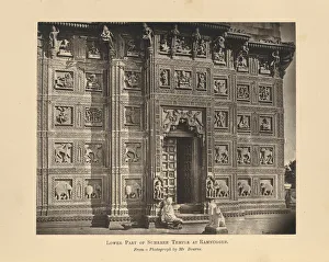 Benares Sumeree Temple Ramnuggur showing carvings Benares Sumeree Temple Ramnuggur showing carvings