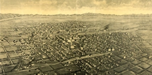 Billings, Montana. County-seat of Yellowstone County, circa 1904, US, USA, America Billings, Montana. County-seat of Yellowstone County, circa 1904, US, USA, America