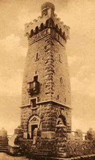 Bismarck Tower Germany Prints: Bismarckturm Apolda 1918 Thuringia