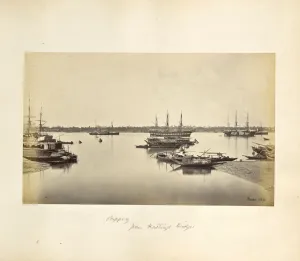 Calcutta View Shipping Hastings Bridge showing Calcutta View Shipping Hastings Bridge showing