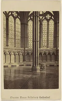 Salisbury Cathedral Architecture Prints: Chapter House Salisbury Cathedral Attributed