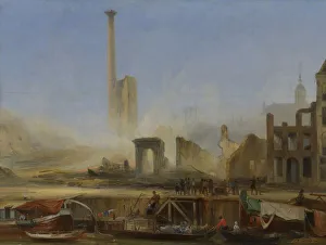 Charles Rochussen View Leuvehaven Wz fire steam sugar Charles Rochussen View Leuvehaven Wz fire steam sugar