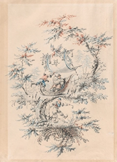 Chinoiserie Fantasy Skaters Exotic Figure Iceboat Chinoiserie Fantasy Skaters Exotic Figure Iceboat