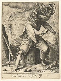 The choleric temperament (the fire element), Hugo de Groot, Jacob de Gheyn (II) The choleric temperament (the fire element), Hugo de Groot, Jacob de Gheyn (II)