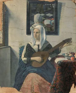 Cister-playing woman seated woman playing cister Cister-playing woman seated woman playing cister