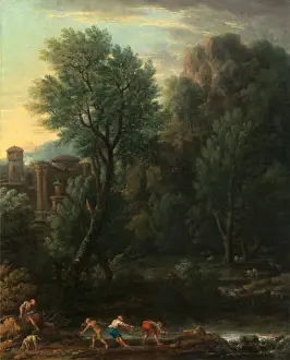 Classical Landscape Print by John Wootton
