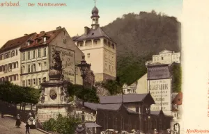 Colored Germany 1898 Karlovy Vary Region Zamecka věž Colored Germany 1898 Karlovy Vary Region Zamecka věž