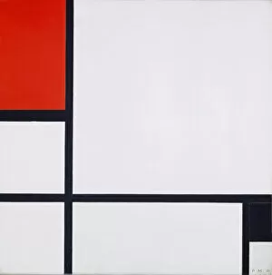Piet Mondrian Collection: Composition no. I avec rouge et noir 1929 oil