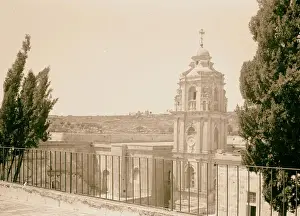 Jerusalem Israel Landmarks Prints: Convent Cross tower Eastern Orthodox Monastery