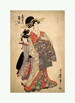 Courtesan Shinohara Kamuro Tsuruya Edo period Courtesan Shinohara Kamuro Tsuruya Edo period