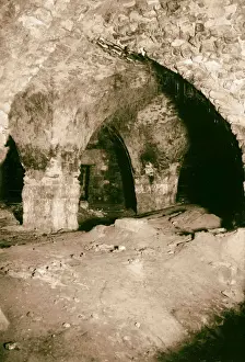 Old City Jerusalem Israel Prints: Damascus Gate environs Substructions 1900 Jerusalem