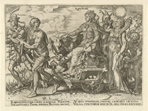 Dangers of wealth, Philips Galle, Hadrianus Junius, 1563 Dangers of wealth, Philips Galle, Hadrianus Junius, 1563