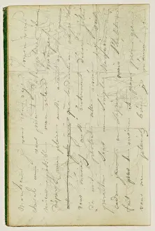 Early 19th Century Artworks Prints: Draft letter